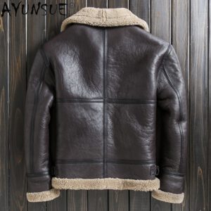 Winter Genuine Sheepskin Leather Jackets