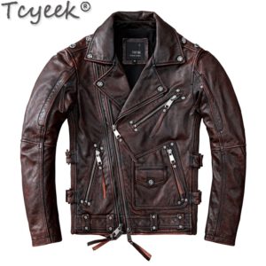Cow Leather Coat Motorcycle Jacket