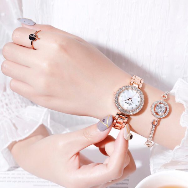 Geometric Bracelet Watches Bangle Quartz Watch