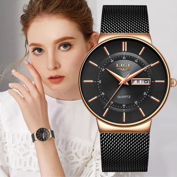 LIGE Women Watches Luxury Quartz Watch