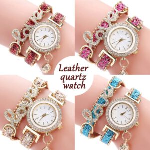 Love Bracelet Watches Rhinestone Quartz Watch