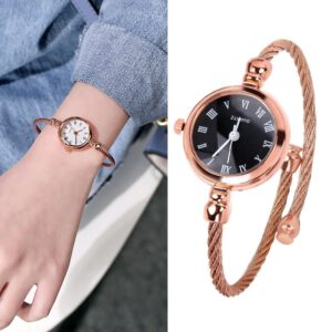 Bangle Bracelet Watches Stainless Steel Women Watch