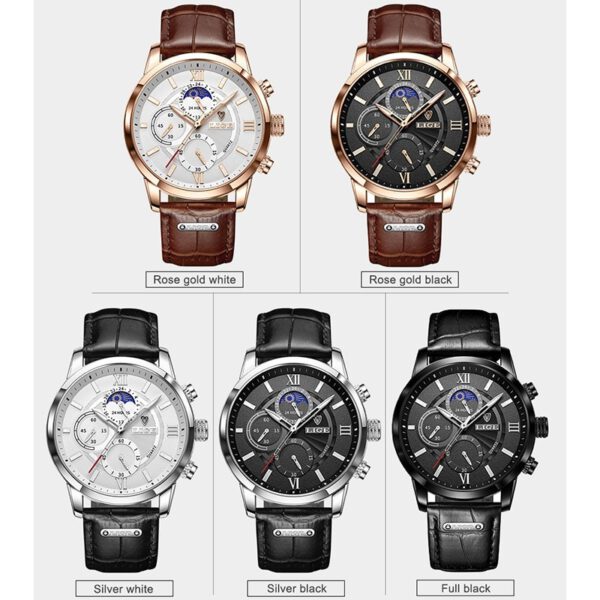 Luxury Wrist Watches Leather Quartz Watch