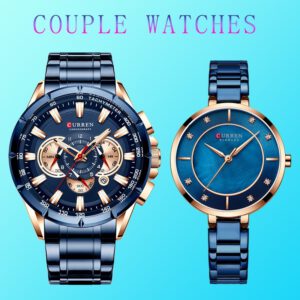 Curren Couple Watches Luxury Chronograph Watch
