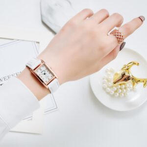 Rectangle Ladies Watches Casual Leather Watch