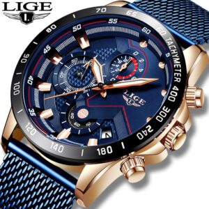 Fashion Blue Watch Luxury Quartz Watches