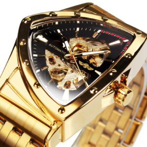 Triangle Skeleton Watch Men Automatic Wristwatch