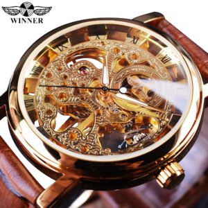 Transparent Luxury Watch Mechanical Skeleton Watches
