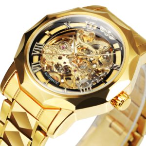 Luxury Skeleton Watches Stainless Steel Watch